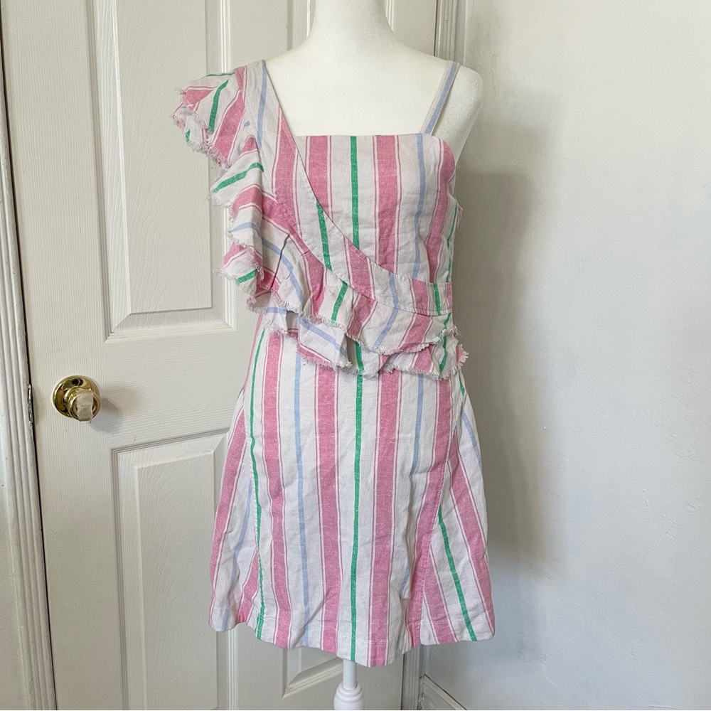 Girls Linen Blend Dress by Habitual Kid Size 16